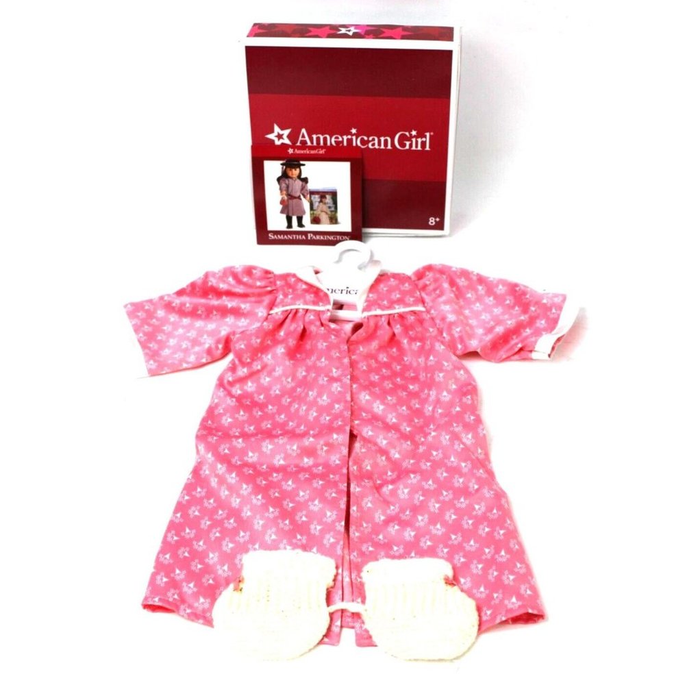 Pleasant Company American Girl Samantha Nightgown Kimono Robe Slippers Pamphlet